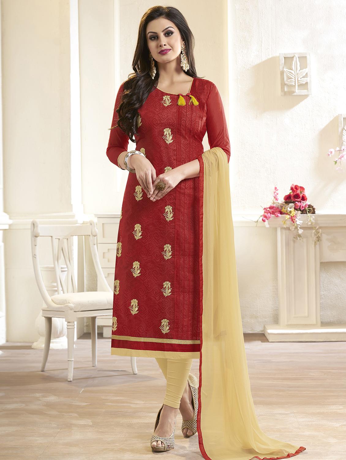 embroidered unstitched suit - 15979491 -  Zoom Image - 0