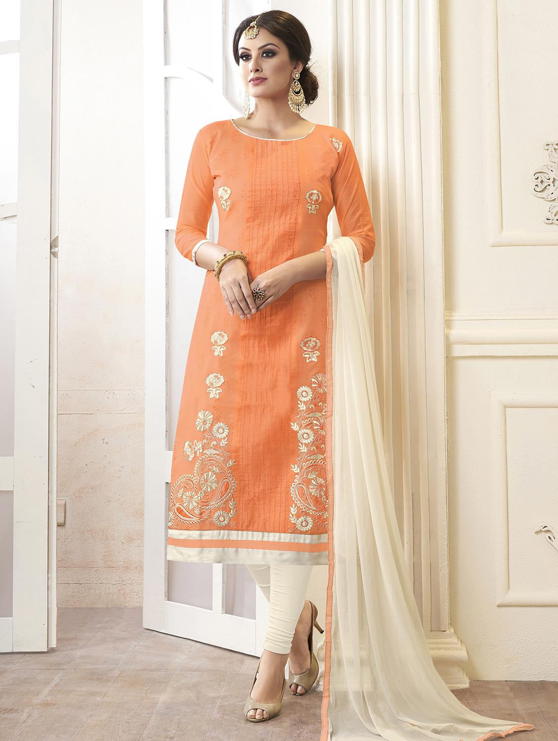 embroidered unstitched suit - 15979500 -  Zoom Image - 0