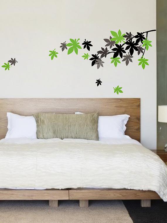 buy falling leaves wall stickers living, room bedroom wall stickers