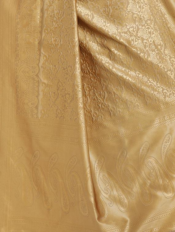 zari motifs beige banarasi saree with blouse - 15984930 - Standard Image - 3