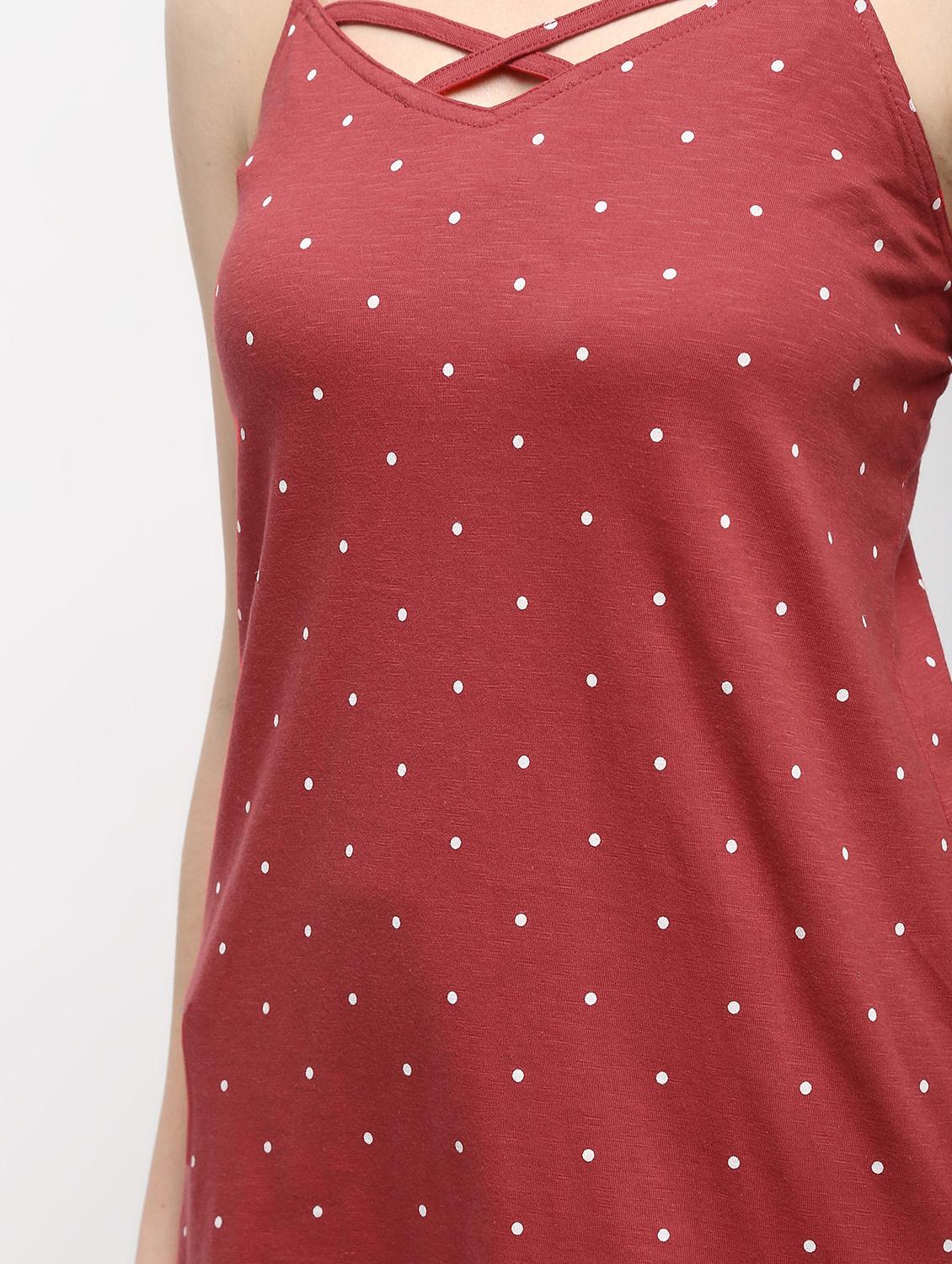 strappy back polka dots top - 15989952 - Standard Image - 5