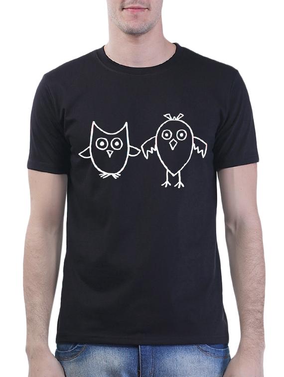 black printed t t-shirt - 15990033 - Zoom Image - 0