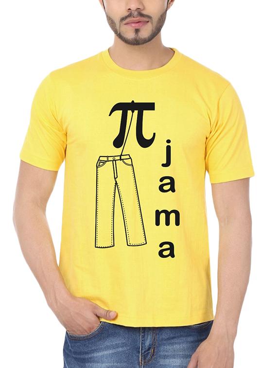 yellow typographic tshirt - 15990071 - Zoom Image - 0