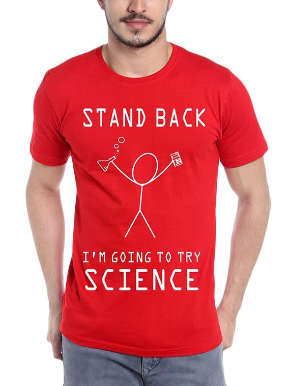 red typographic t-shirt - 15990076 - Zoom Image - 0