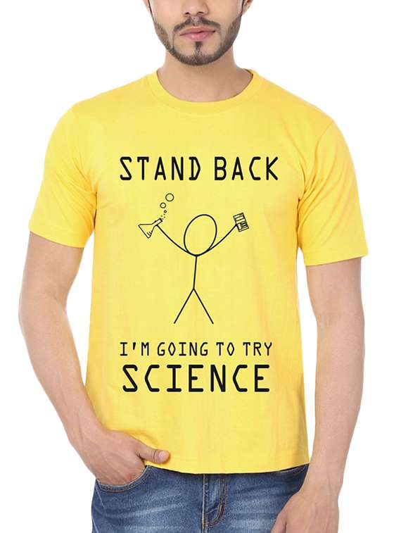 yellow typographic t-shirt - 15990078 -  Zoom Image - 0