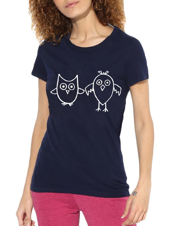 round neck graphic print tee - 15990121 -  Zoom Image - 0