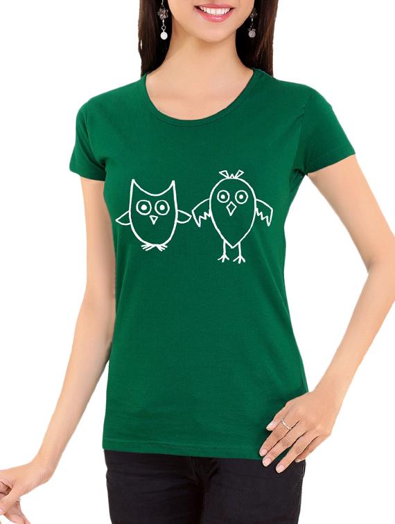round neck graphic print tee - 15990122 - Zoom Image - 0