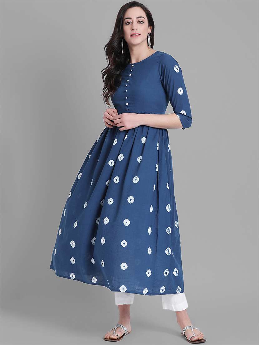 flared printed kurta