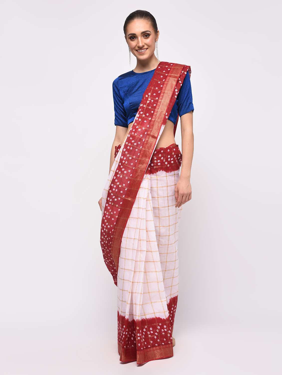 bandej printed saree with blouse