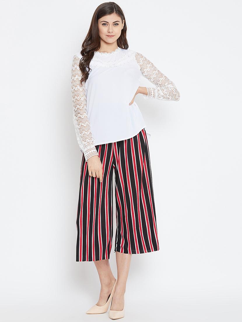 women's straight round neck top - 16001324 - Standard Image - 3