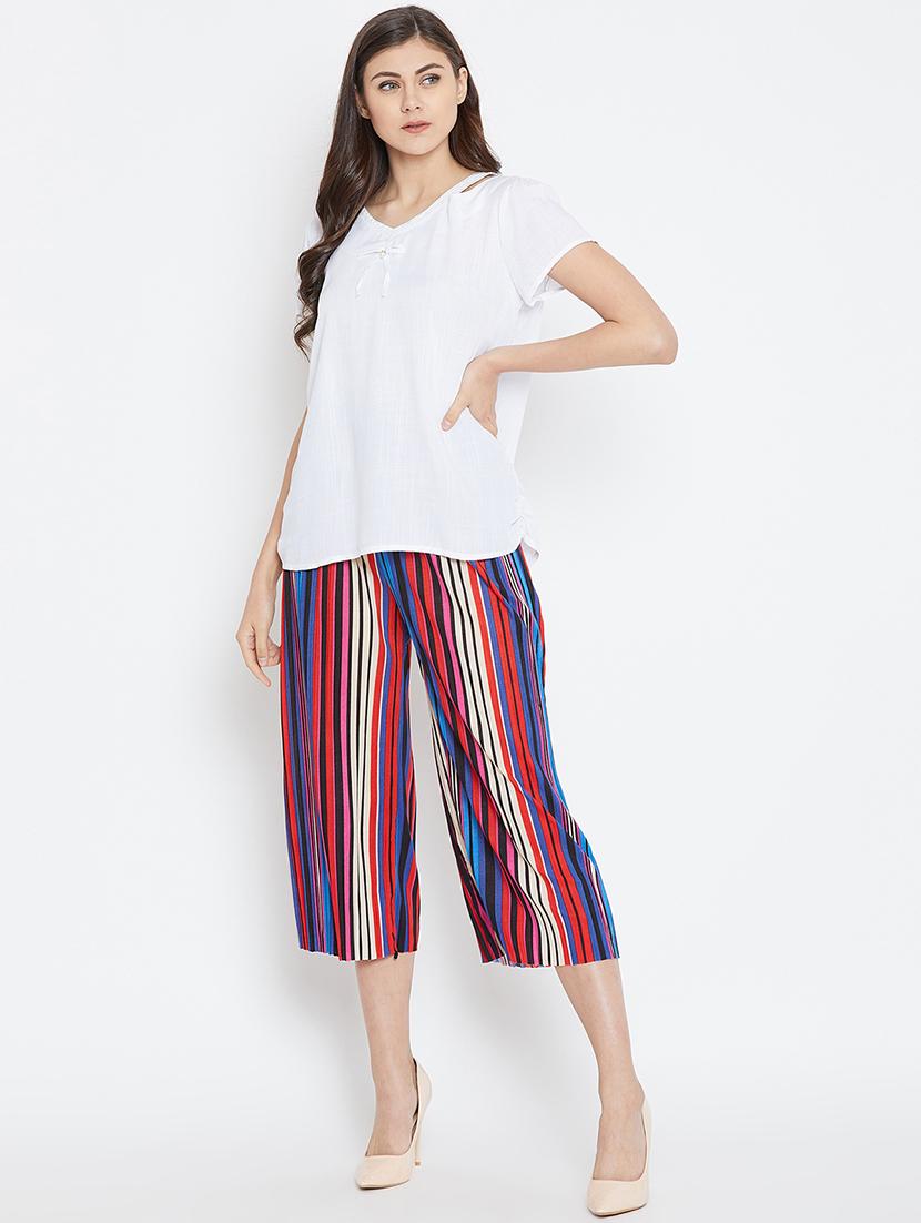 women's straight v neck top - 16001325 - Standard Image - 3