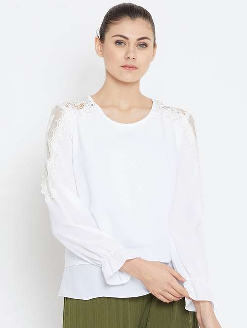 women's layered round neck top - 16001332 -  Standard Image - 0