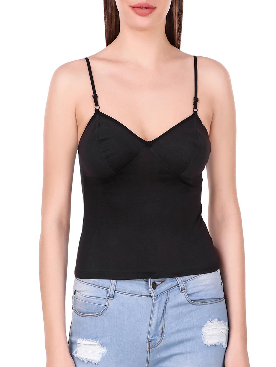 floral patch solid camisole - 16003943 - Zoom Image - 0