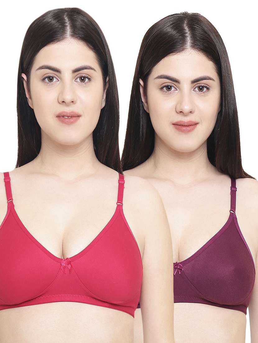 set of 2 bow patch bras