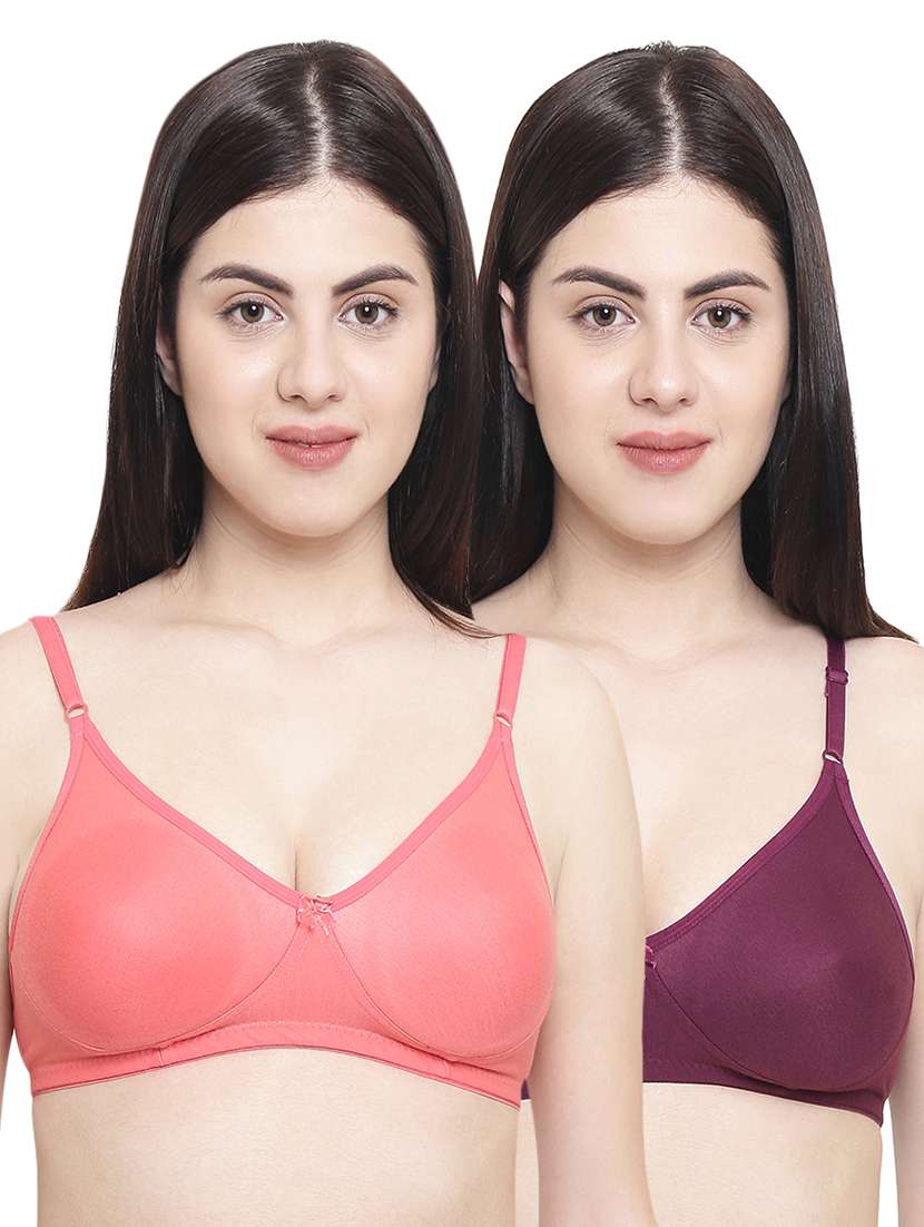 set of 2 bow patch bras