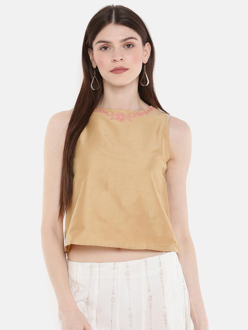 solid embroidered blouse - 16004424 - Zoom Image - 0