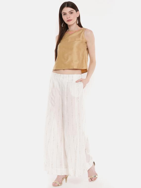 solid embroidered blouse - 16004424 - Standard Image - 3