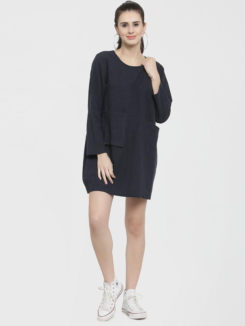 pocket detail a-line dress - 16006175 -  Zoom Image - 0