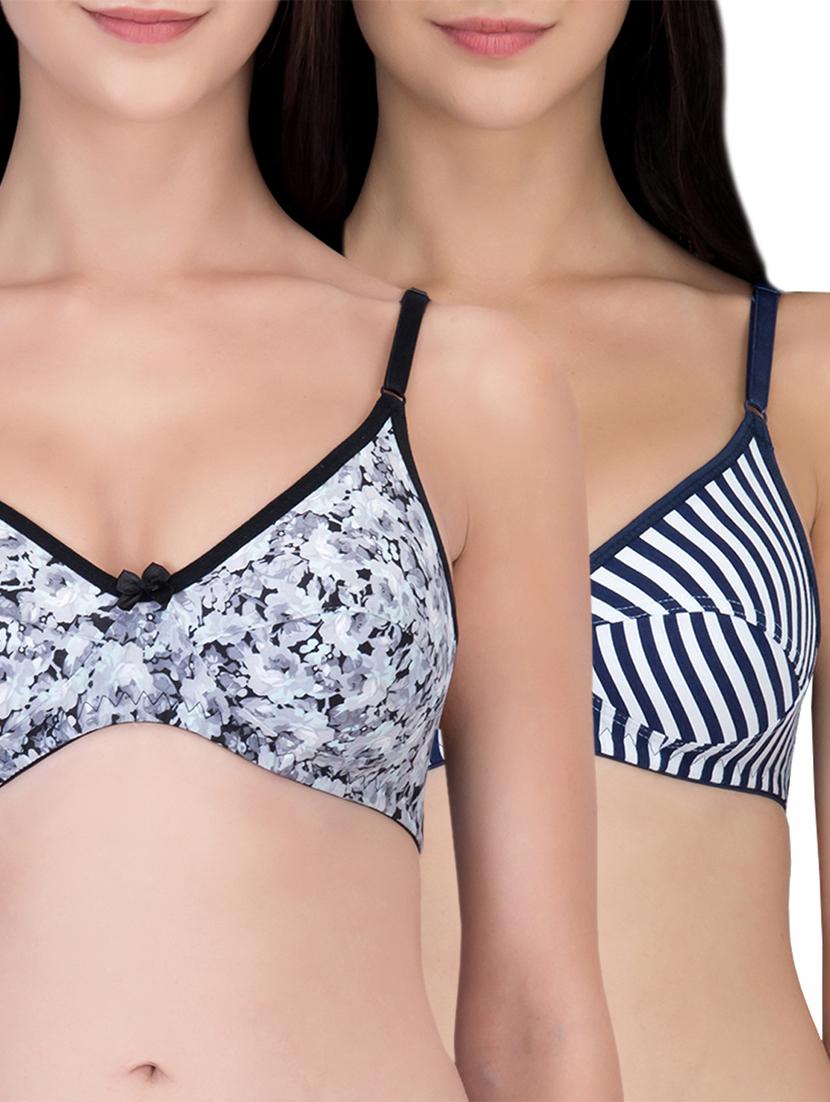 set of 2 bow patch bra - 16007481 -  Zoom Image - 0