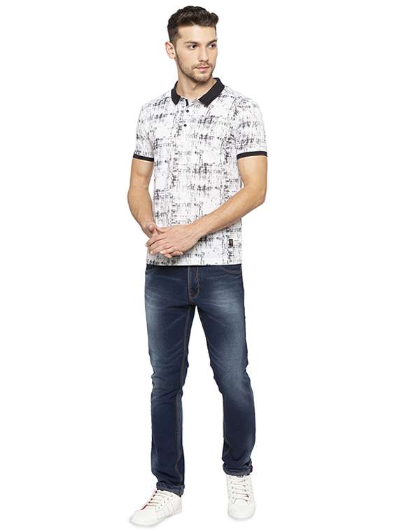 white all over print t-shirt - 16008063 -  Standard Image - 3
