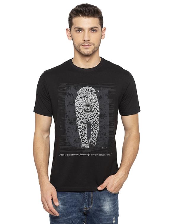 black printed tshirt - 16008088 - Zoom Image - 0