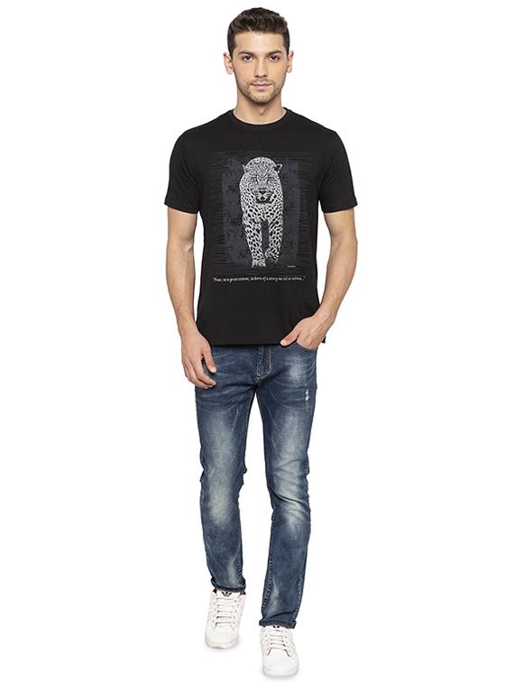 black printed tshirt - 16008088 - Standard Image - 3