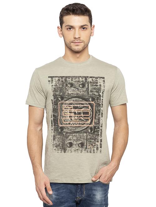 grey printed tshirt - 16008112 -  Standard Image - 0
