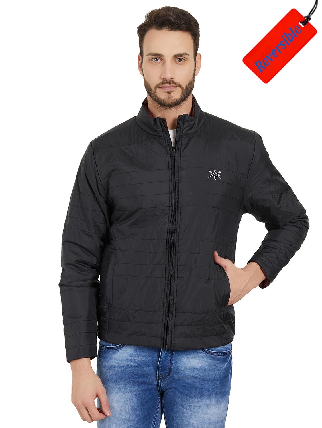 black polyester reversible quilted jacket - 16008203 -  Zoom Image - 0