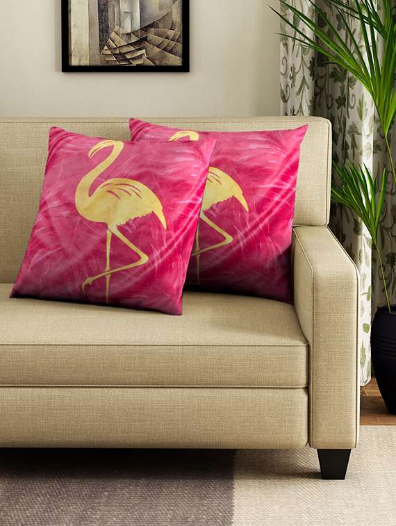 Set Of 2 16" X 16" Square Cushion Covers