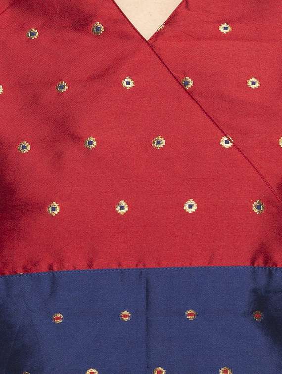 color block straight kurta - 16010973 -  Standard Image - 3