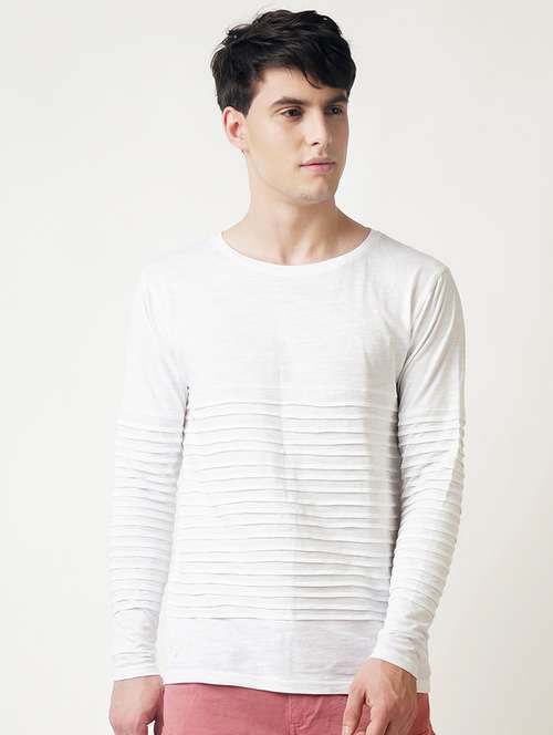 white solid t-shirt - 16013703 - Standard Image - 0