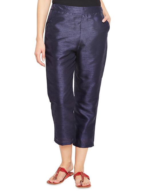 elasticated waist cropped pant - 16013821 -  Standard Image - 0