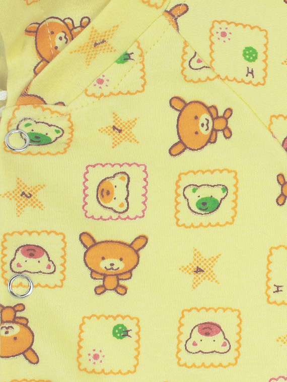 yellow cotton romper - 16013975 - Standard Image - 3