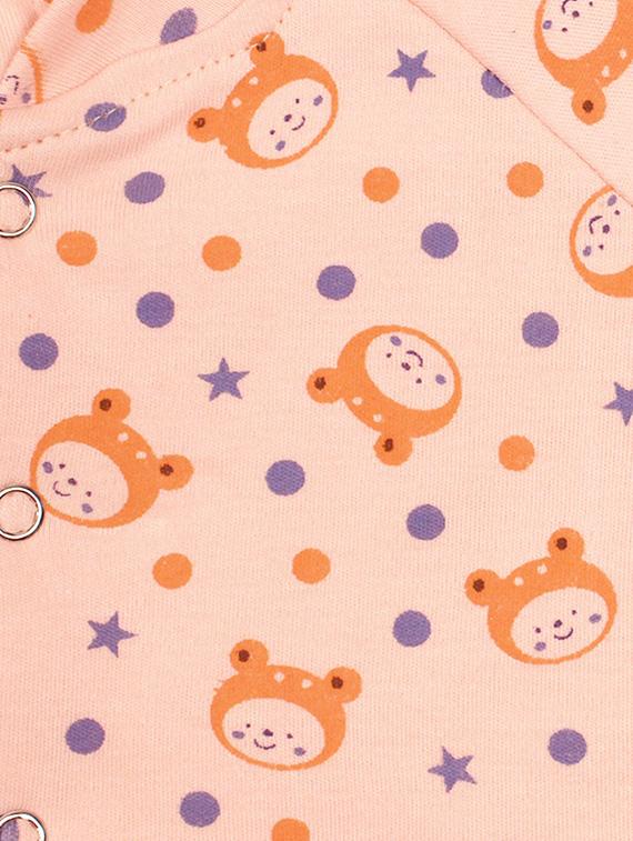 orange cotton romper - 16013987 - Standard Image - 3