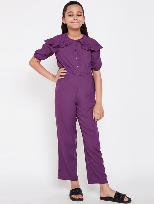 purple polyester  jump suit - 16016301 -  Standard Image - 0