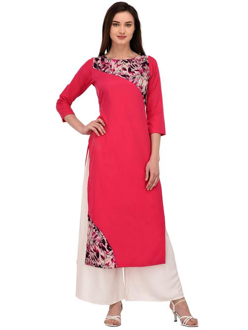 straight printed kurta - 16016878 - Standard Image - 0