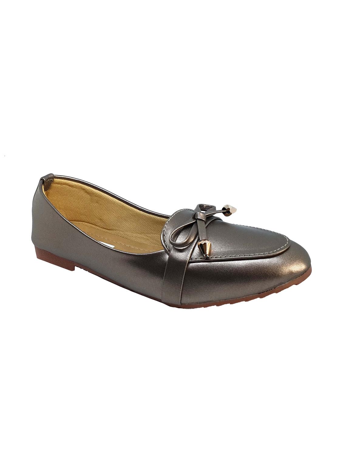 grey slip on ballerinas - 16022873 -  Zoom Image - 0