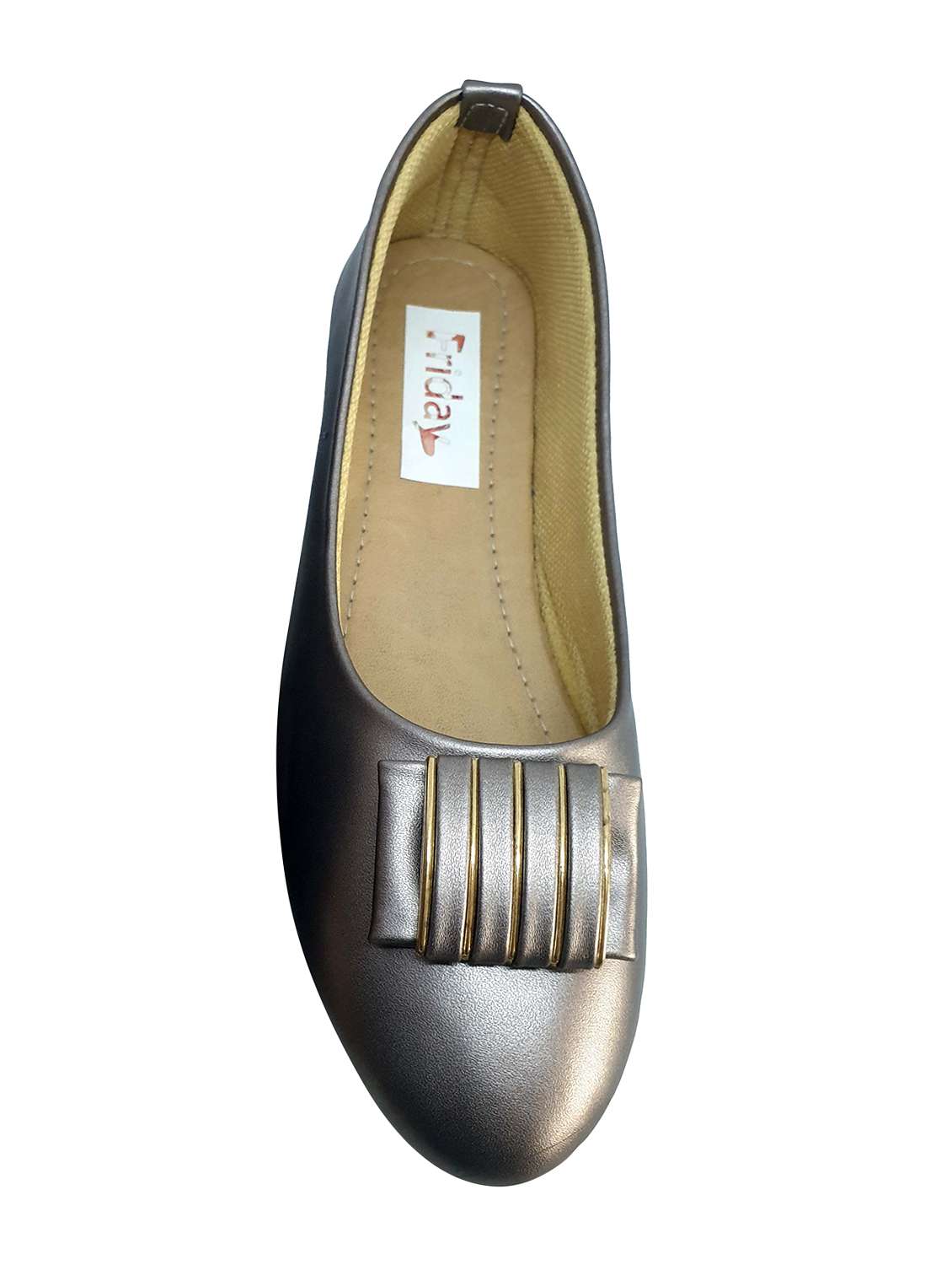 grey slip on ballerinas - 16022877 -  Standard Image - 3