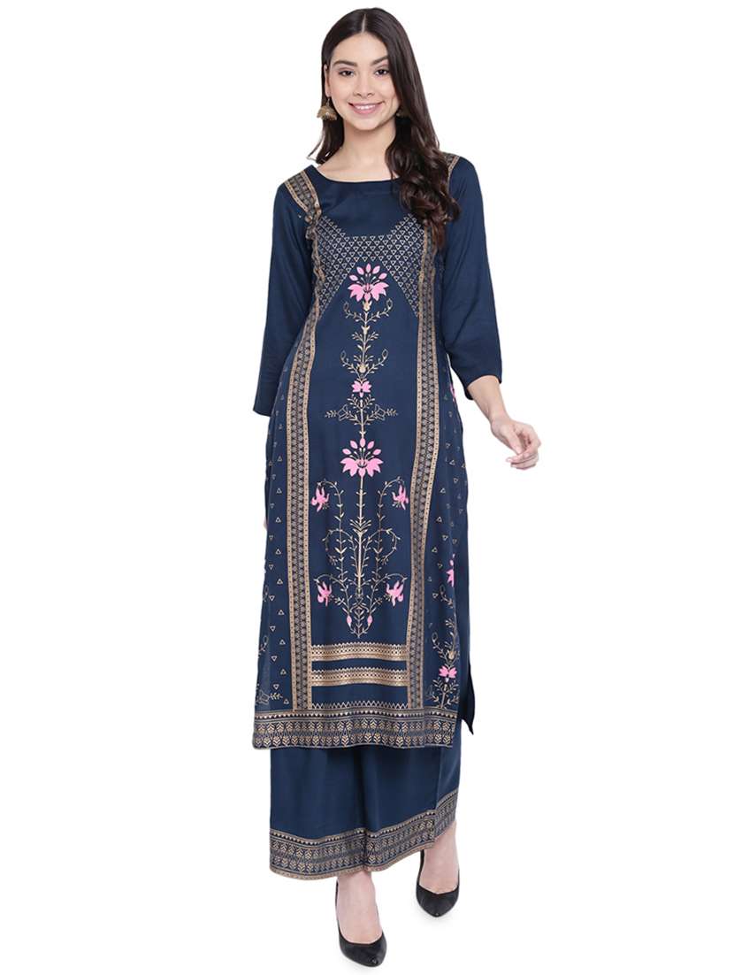 printed kurta palazzo set