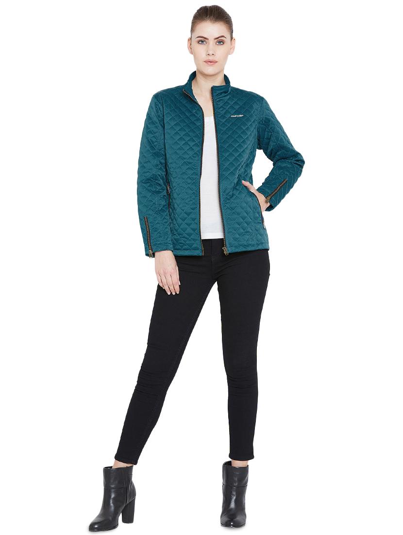 zip up quilted jacket - 16040189 - Standard Image - 3