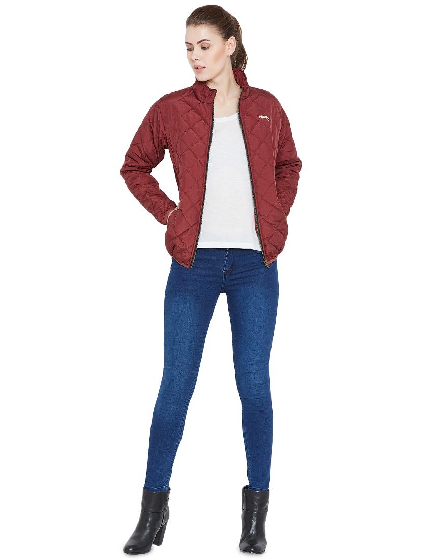 zip up quilted jacket - 16040191 - Standard Image - 3