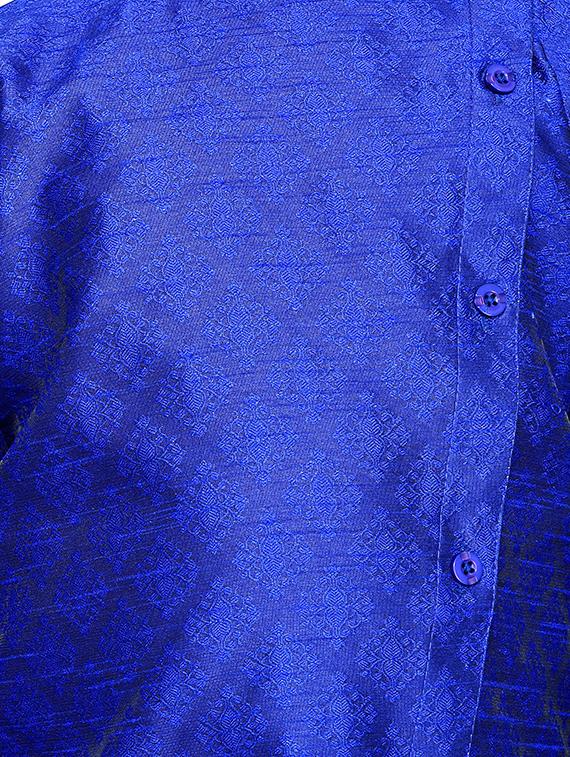 blue cotton kurta sets kurtas & set - 16045826 - Standard Image - 3