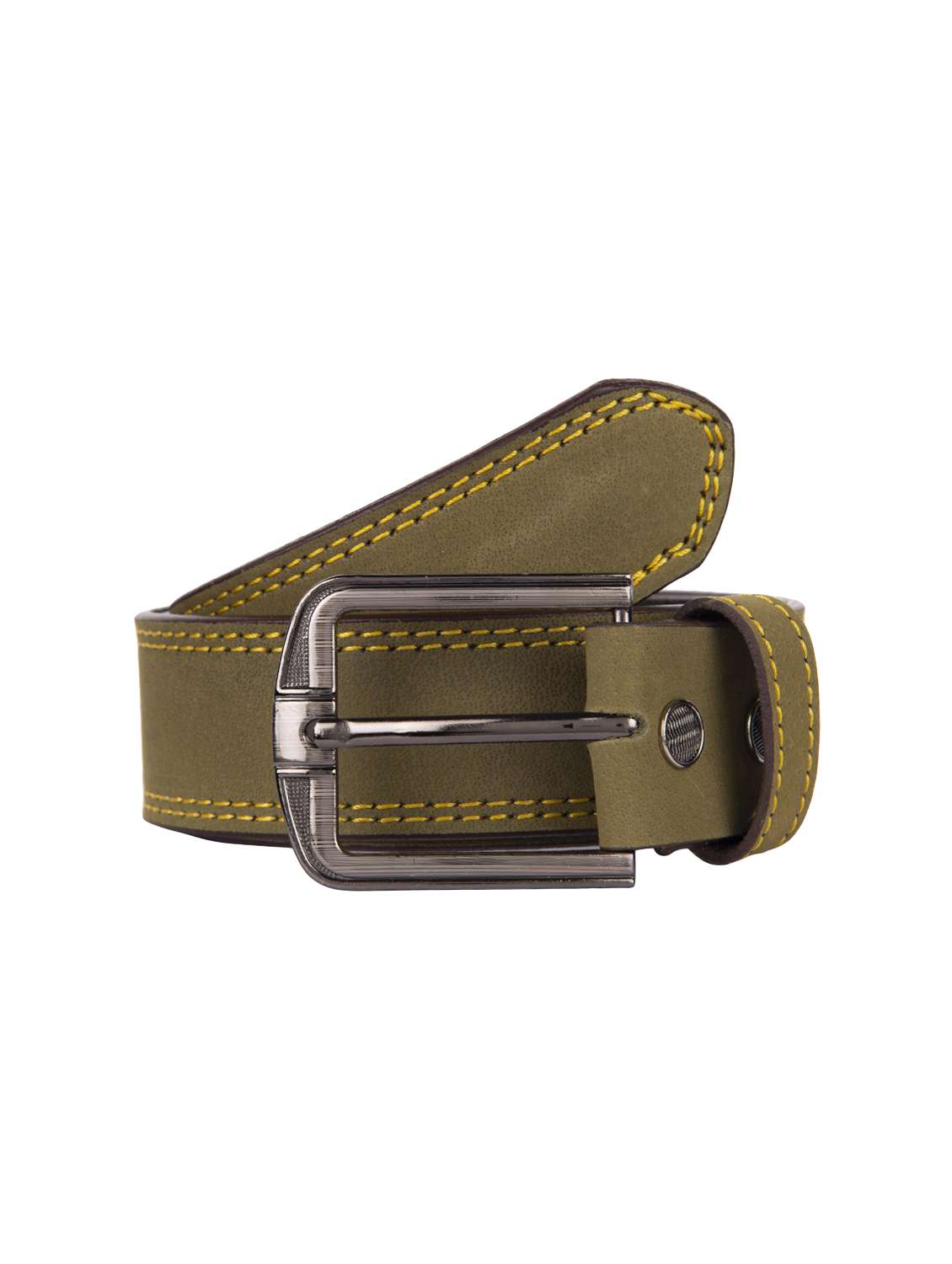 beige leather belt