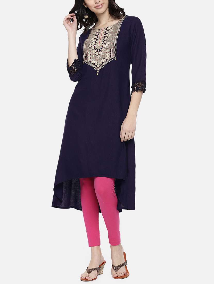 women's high-low kurta