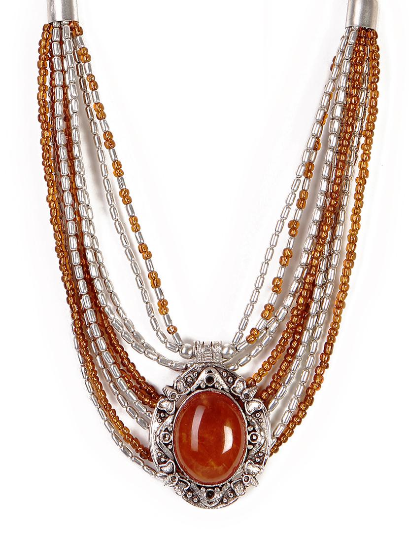  women ethnic daily wear designer necklace - 16053476 -  Zoom Image - 0