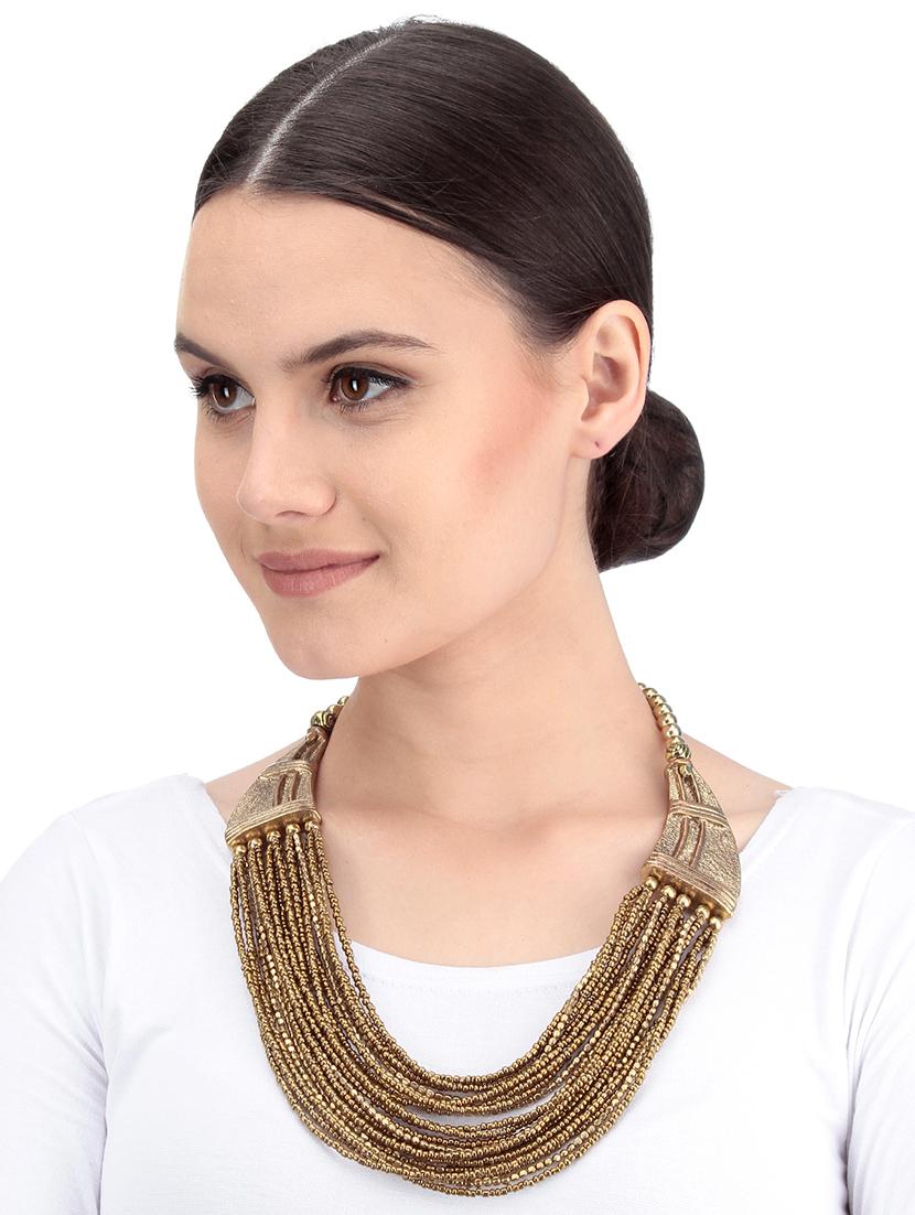 women ethnic daily wear designer necklace - 16053495 - Standard Image - 3