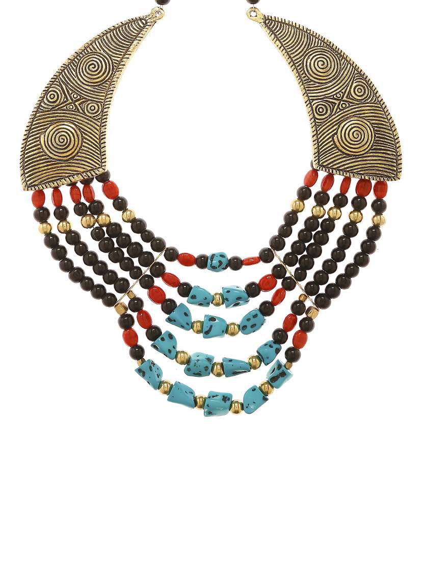  women ethnic daily wear designer necklace - 16053533 -  Zoom Image - 0