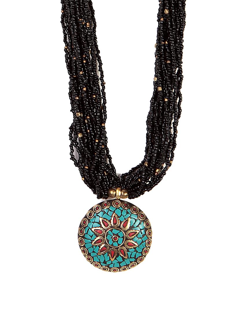  women ethnic daily wear designer beaded necklace - 16053568 -  Zoom Image - 0