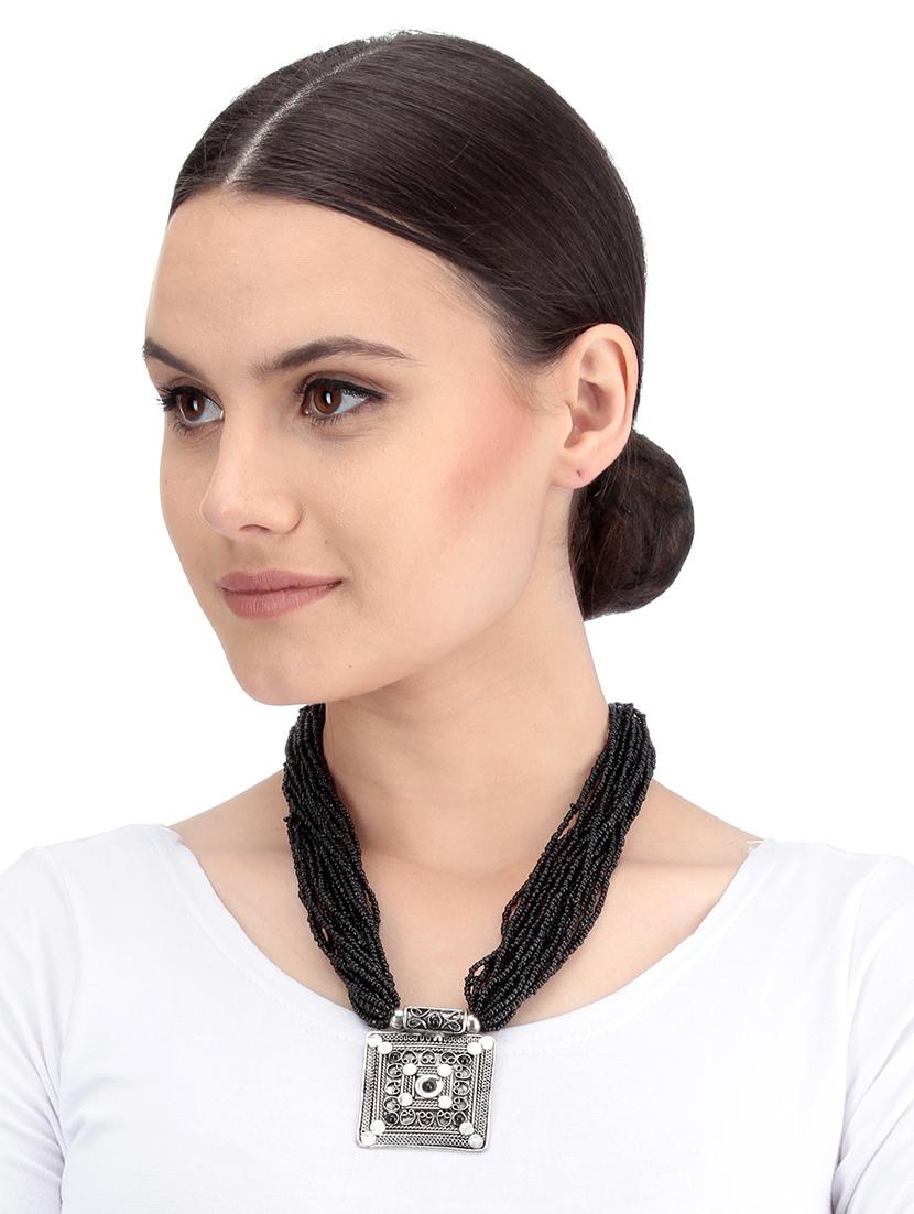 women ethnic daily wear designer beaded necklace - 16053570 - Standard Image - 3
