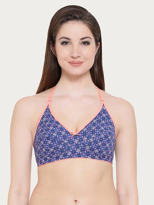 navy blue halter neck bra - 16054891 -  Standard Image - 0